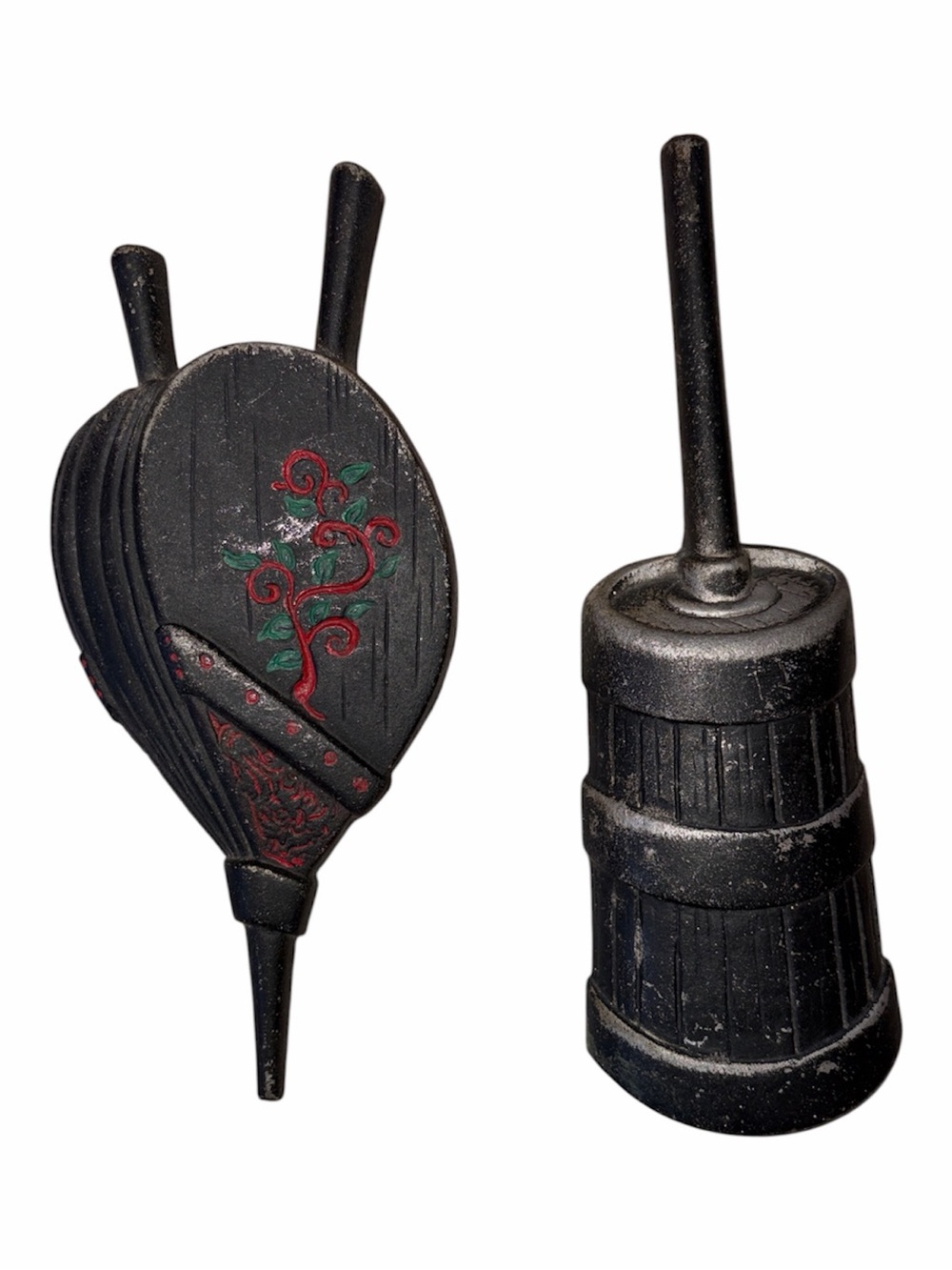 Vintage Sexton Cast Iron Black Metal Wall Hangings Bellow & Churn